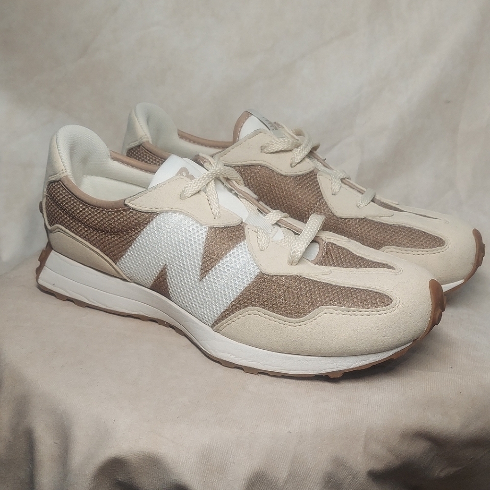 New Balance 327 "Bone/Mindful Grey" Unisex Sneakers - Men's 7 / Women's 9 - Picture 3 of 9